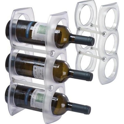 Plastový stojan na víno, na 3 fľaše