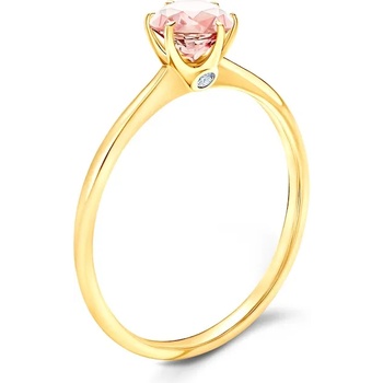 Image 1 of SAVICKI Годежен пръстен The Journey: злато, морганит