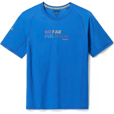 Smartwool Мъжка тениска Men's Active Ultralite Graphic Short Sleeve Tee Blueberry Hill - L (SW017025K13)