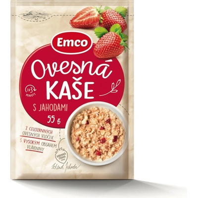 Emco Ovsená kaša s jahodami 55 g