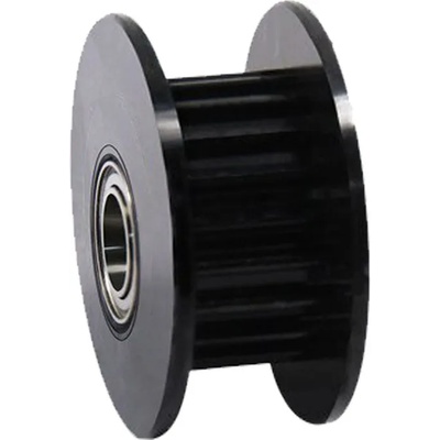 Ремъчна шайба, алуминиева с 20 зъба, d3mm, D18mm, Черна (ZD0016)