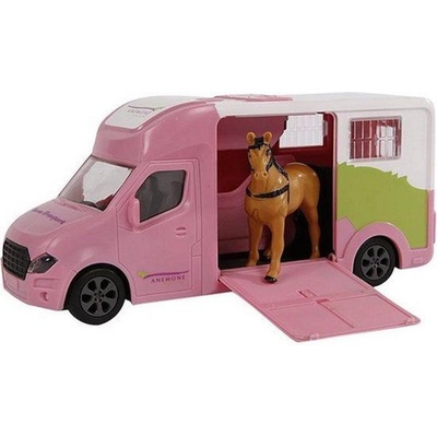 Kids Globe Auto dodávka s přívěsem pro převoz koní HORSES 520212