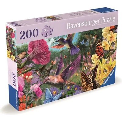 Ravensburger - Puzzle The world of hummingbirds and butterflies XL - 200 piese