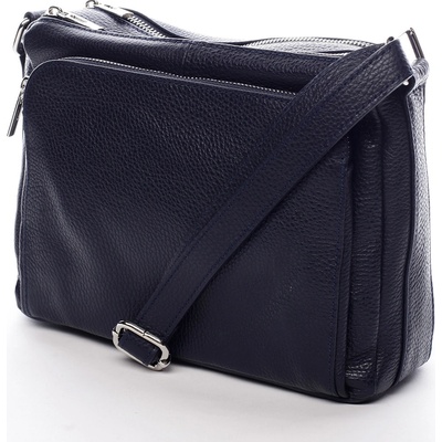Stylová dámská kožená crossbody Robert modrá