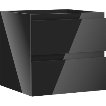 Mexen Orio баня шкаф под мивка 50 см, 2 чекмеджета, черен гланц - 91A10-05047-2-BFF70 (91A10-05047-2-BFF70)