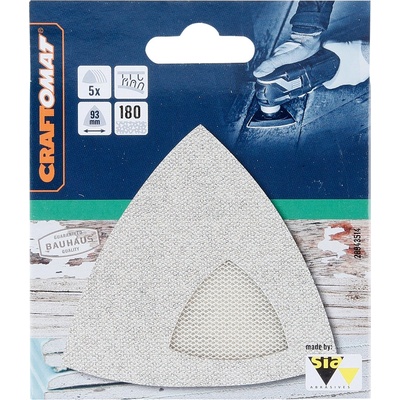 Craftomat Brusná mřížka, 93 × 93 mm, zrnitost: 180, 5 ks 260925B714