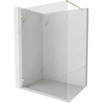 Mexen Lunar душекран стъклена преграда Walk-in лява 70 x 200 см, прозрачна 8 мм, златна четкована - 830-070-000-55-00-L (830-070-000-55-00-L)