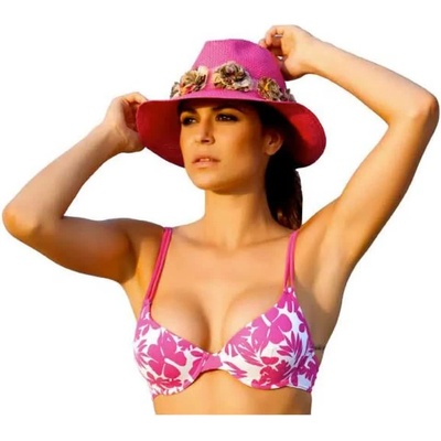 Punto blanco Acapulco bikini top - Pink (Fuchsia)