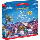 EUROGRAPHICS Puzzle Adventní kalendář: Narození Ježíška 24x50 dílků