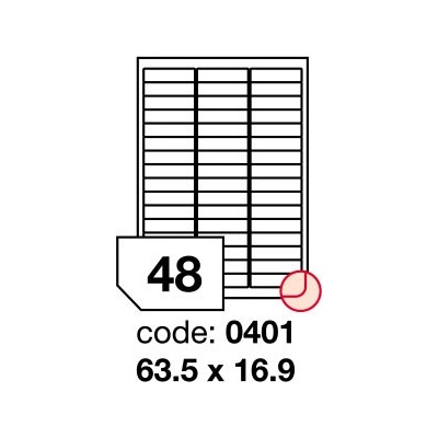 Rayfilm R0100.0401A samolepící 63,5x16,9mm bílé 100 listů – Hledejceny.cz