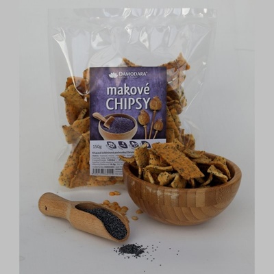 Damodara Makové chipsy 150 g