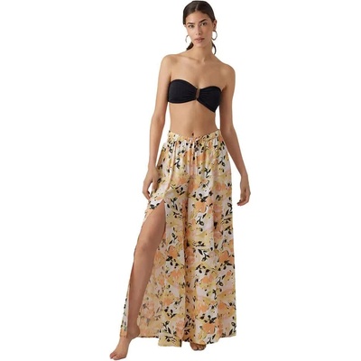 Панталони Vero moda Flow Beach pants - Multicolor (Mock Orange / Aop Gia)
