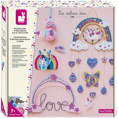 Janod Творчески комплект Janod - Декорации дъга, 6 броя (J07972)