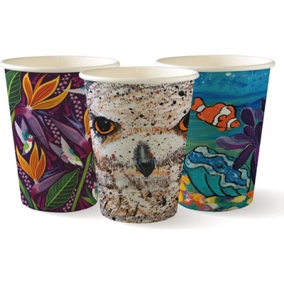 DUNI Pohár papier bioplast 35 cl biocup art series