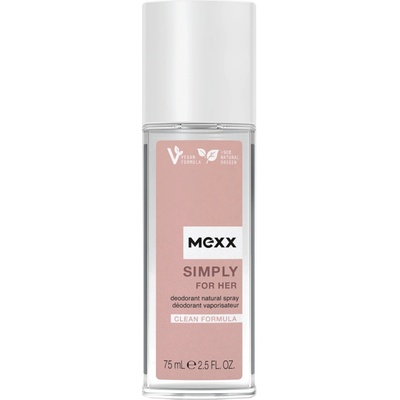 Mexx Simply Woman dezodorant sklo 75 ml