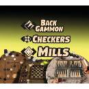 Backgammon + Checkers + Mills