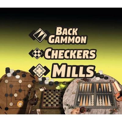 Backgammon + Checkers + Mills