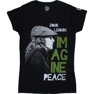 John Lennon Imagine Peace Black S Дамски Риза (JLTS07LB01)