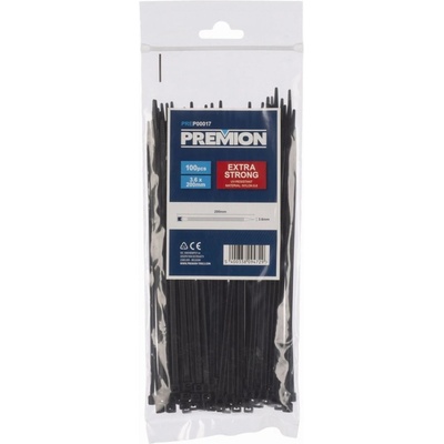 PowerPlus PREP00017 Stahovací pásky 3,6 x 200mm 100ks