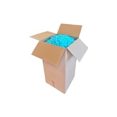 Fixační výplňová tělíska In BOX chips BIO, 250 litrů, v krabici, modrá
