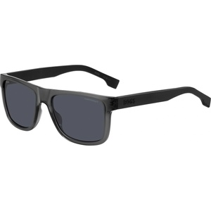 HUGO BOSS Слънчеви очила Boss Men's Round Sunglasses - Grey Black Слънчеви очила