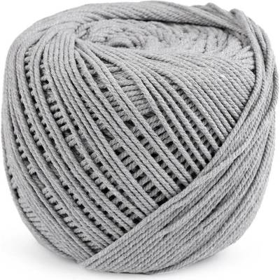 Bavlněná příze macrame Ø2-2,5 mm rozčesávací Varianta: 16 šedá, Balení: 1 ks