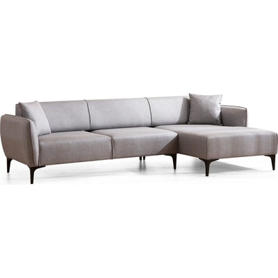 Hanah Home Светлосив ъглов диван, десен ъгъл Belissimo - Balcab Home (560ARE1804)