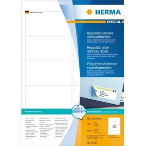 HERMA етикет сваляем 96 x 50, 8 мм, 1000 бр (10307)