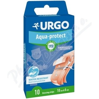 Urgo AQUA PROTECT Omyvatelná 10 x 6 cm 10 ks NOVÁ