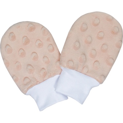 Esito Kojenecké zimní rukavice Minky Apricot lososová