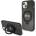 GUESS Калъф GUESS, IML Ring Stand Glitter MagSafe за iPhone 15, GUHMP15SHRSGSK, Черен (GUHMP15SHRSGSK)