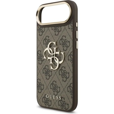 CG Mobile iPhone Air GUESS 4G BIG CLASSIC LOGO силиконов протектор за телефон, удароустойчив, заден капак с кожен ефект, BLACK/ARN GUHCP17M4GMGCBR (GUHCP17M4GMGCBR)