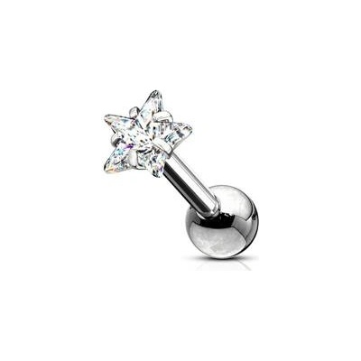 Šperky4U Cartilage piercing do ucha hvězda CP1050-03