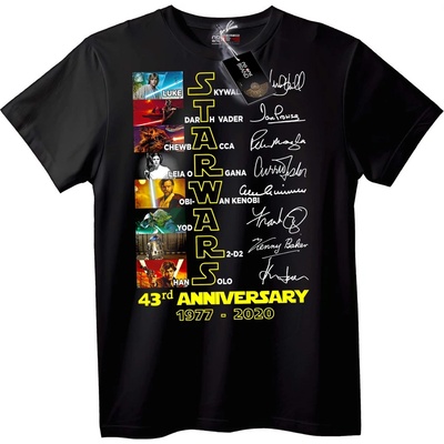 NOONEBRAND Тениска Star Wars 43-годишнина - 5XL, Black