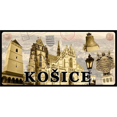 Mesto Košice 2- ceduľa 30cm x 20cm Plechová tabuľa
