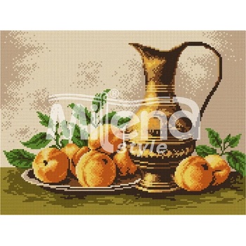 Image 1 of Milena Style Натюрморт с праскови - гоблен с щампа без конци