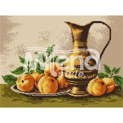 Milena Style Натюрморт с праскови - гоблен с щампа без конци