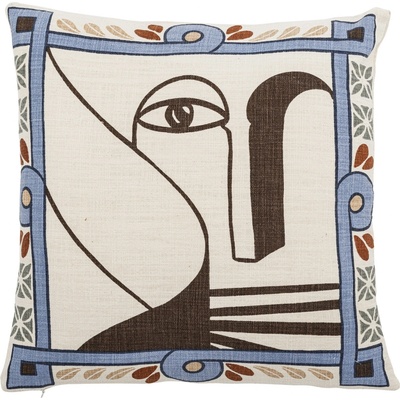 Bloomingville bavlna vankúš Rudaur Blue 45x45