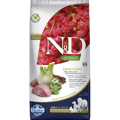 N&D Quinoa dog GF Adult medium & maxi digestion Lamb and Fennel 7 kg