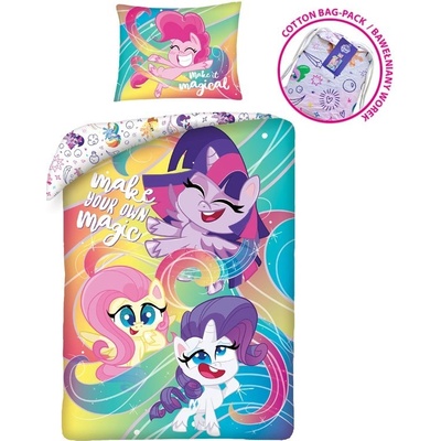 Halantex Obliečky My Little Pony Magic v látkovom vaku Bavlna 140x200 70x90