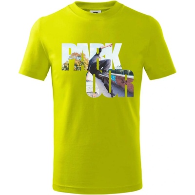 Parkour nápis v meste tričko Limetková