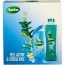 Radox Feel Active sprchový gel 250 ml + Stress Relief pěna do koupele 500 ml dárková sada