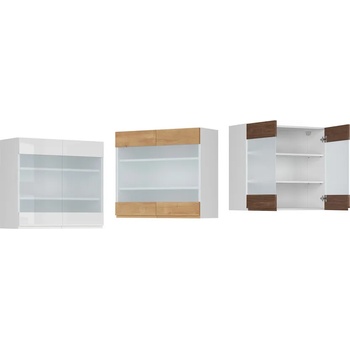 Image 1 of BRW Горен шкаф витрина Sole - G_80/72_LV/PV (Sole - G_80/72_LV/PV)