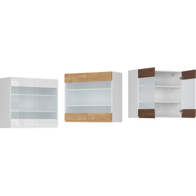 BRW Горен шкаф витрина Sole - G_80/72_LV/PV (Sole - G_80/72_LV/PV)