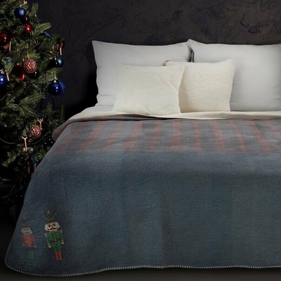 Eurofirany Vianočná bavlna PETER deka 200X220