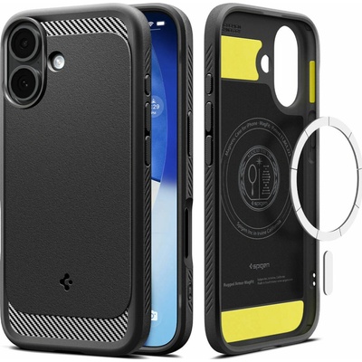 Spigen Rugged Armor MagSafe Matte Black iPhone 17 ACS10367
