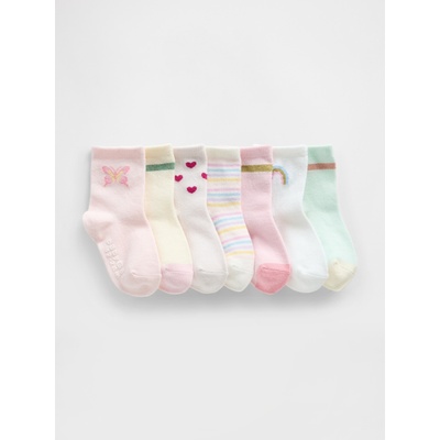 GAP Бебешки чорапи, 7 чифта GAP GAP | Mnogotsveten | Момичешки | 12-24 месеца