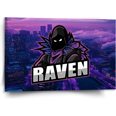 Sablio Obraz FORTNITE RAVEN Steampunk město - 50x50 cm Varianta: Sablio Obraz FORTNITE RAVEN Steampunk město - 120x80 cm