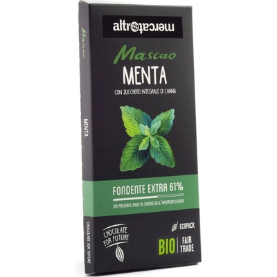Mascao hořká s mátovými křupinkami 80 g