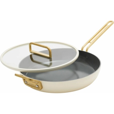 GreenPan Nepriľnavá keramická panvica s pokrievkou, Stanley Tucci 30 cm, krémová CC007802-004